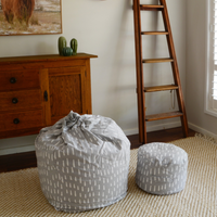 Raindrops Bean Bag Cover - Grey