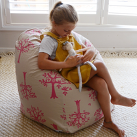 Orchard Pink Bean Bag Cover