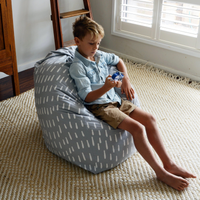 Raindrops Bean Bag Cover - Grey