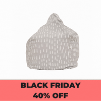 Raindrops Bean Bag Cover - Grey