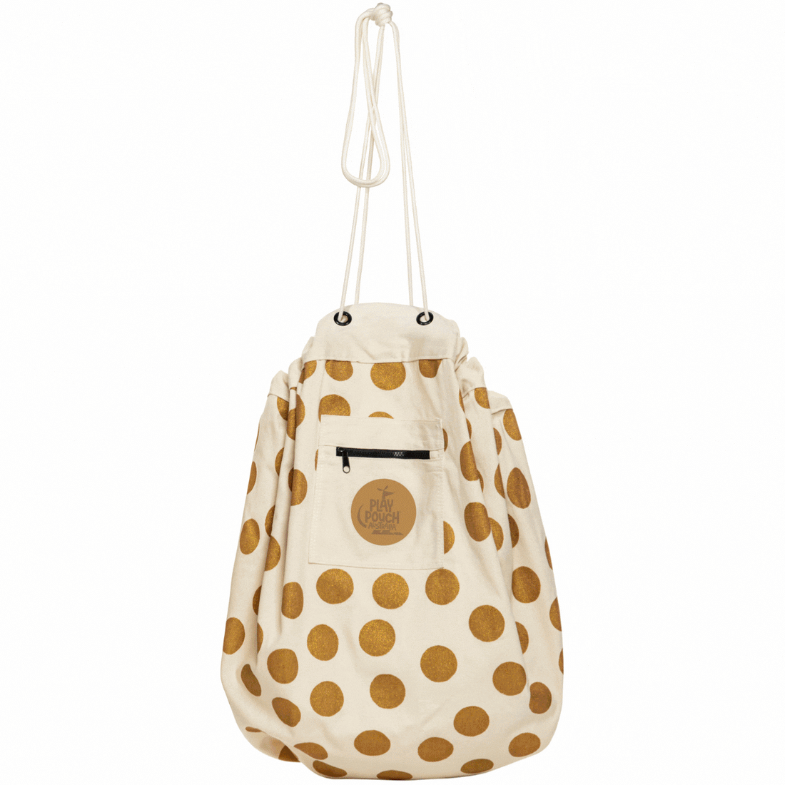 Glitter Gold Dots Printed Play Pouch