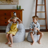 Raindrops Bean Bag Cover - Grey