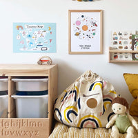 "Glow in the dark" Rainbows & Stars Play Pouch