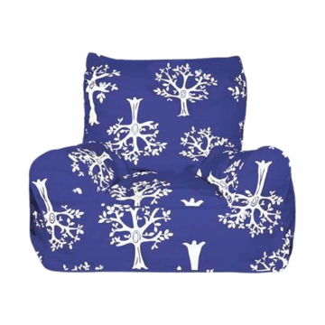Orchard Navy Bean Chair Cover