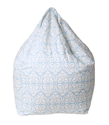 Damask Bean Bag Cover - Blue