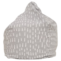 Raindrops Bean Bag Cover - Grey