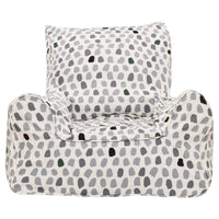 Splotches Bean Chair Cover - Green & Grey