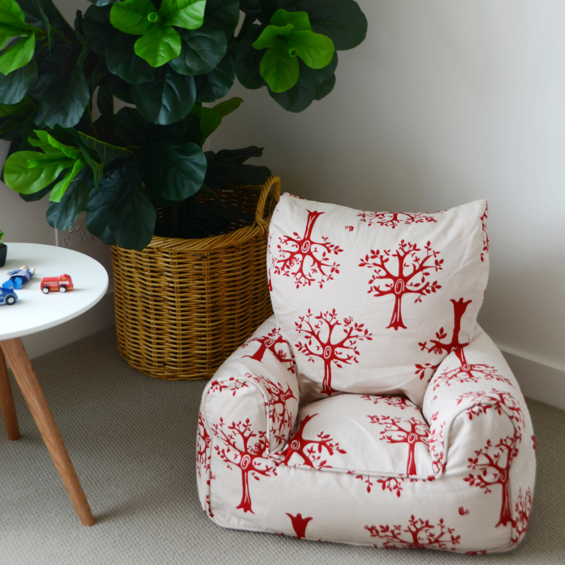 Orchard Red Bean Chair Cover