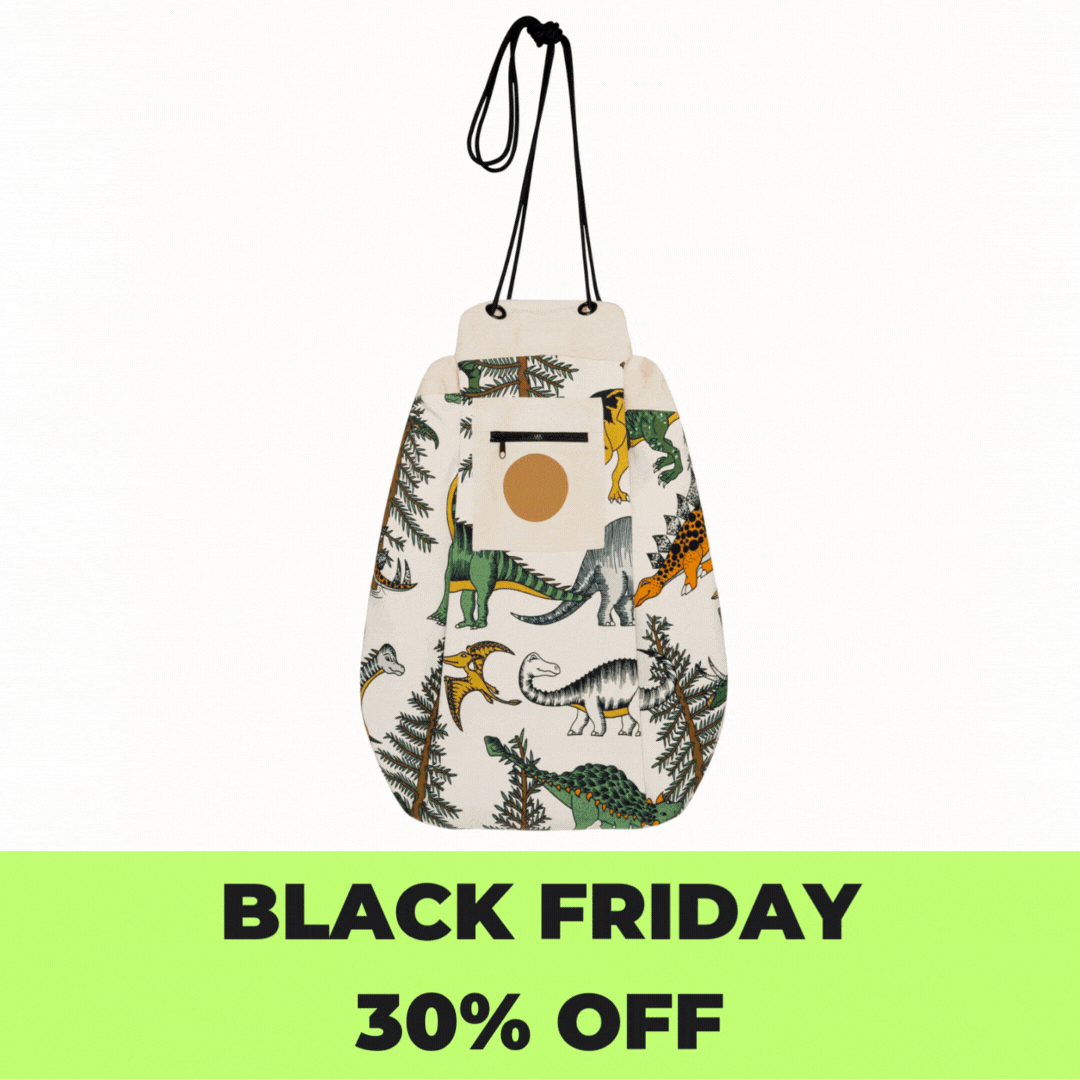 Dino Raw Printed Play Pouch