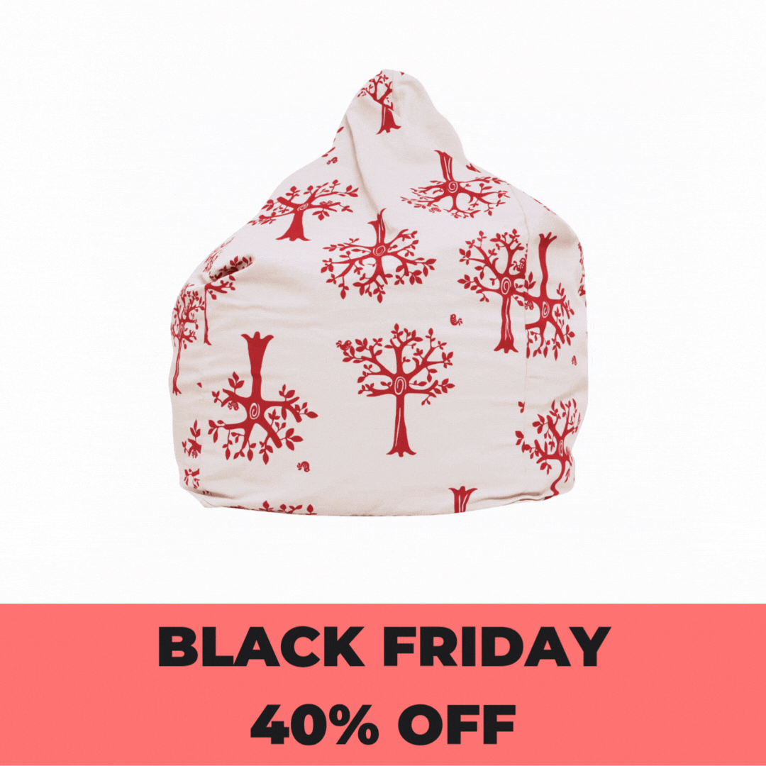 Orchard Red Bean Bag Cover