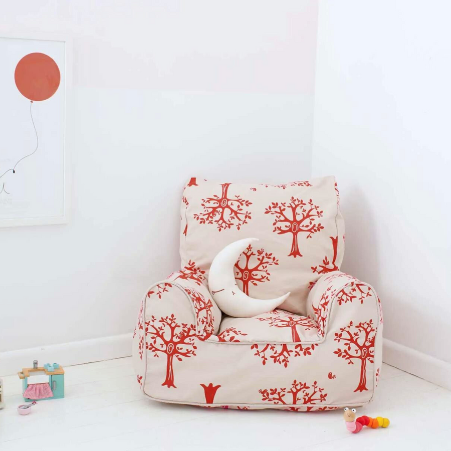 Orchard Red Bean Chair Cover