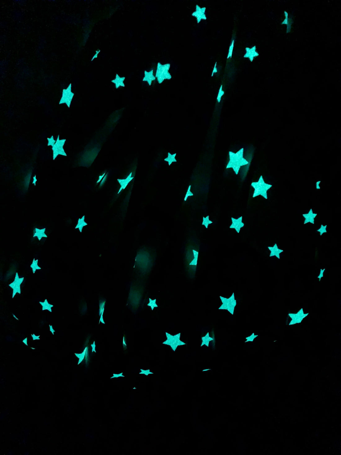 "Glow in the dark" Rainbows & Stars Play Pouch