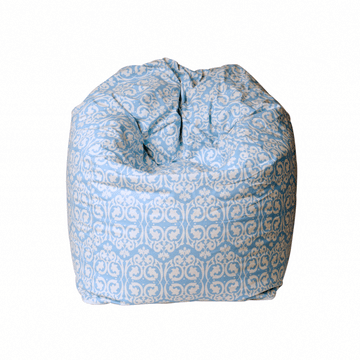 Damask Bean Bag Cover - Blue