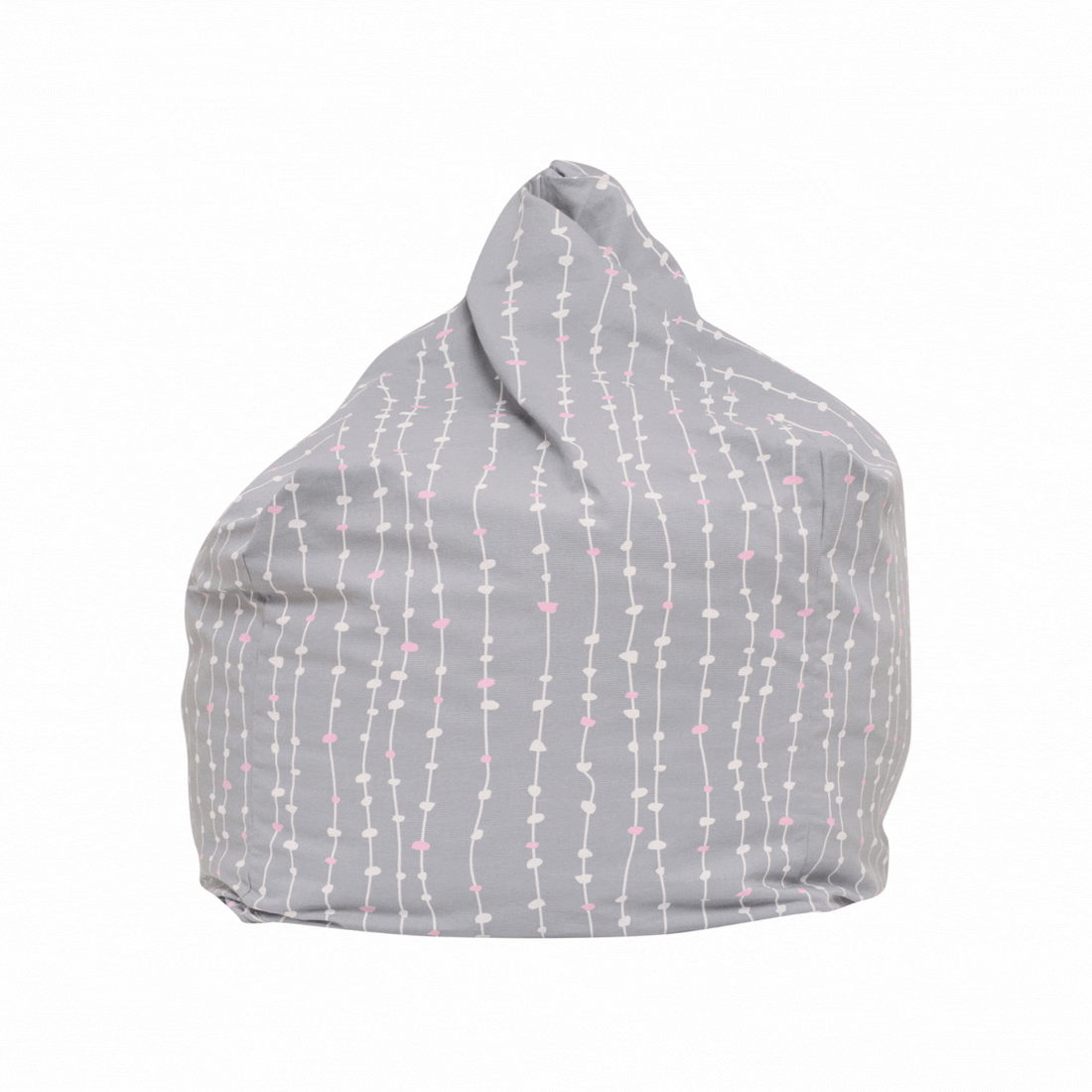 Pebbles Lane Grey & Pink Bean Bag