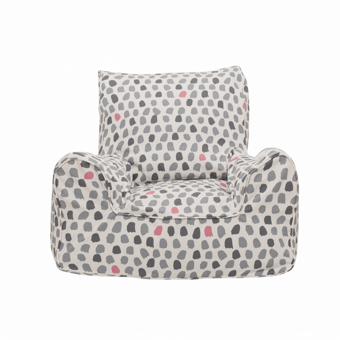 Splotches Bean Chair Cover - Pink & Grey