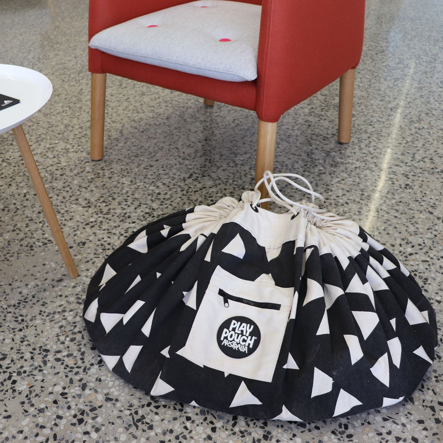 Triangles Printed Play Pouch - PRE ORDER
