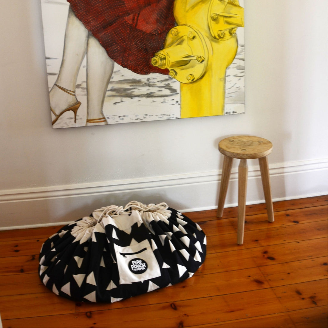 Triangles Printed Play Pouch - PRE ORDER