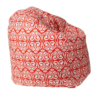 Damask Bean Bag Cover - Red