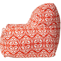 Damask Bean Chair Cover - Red