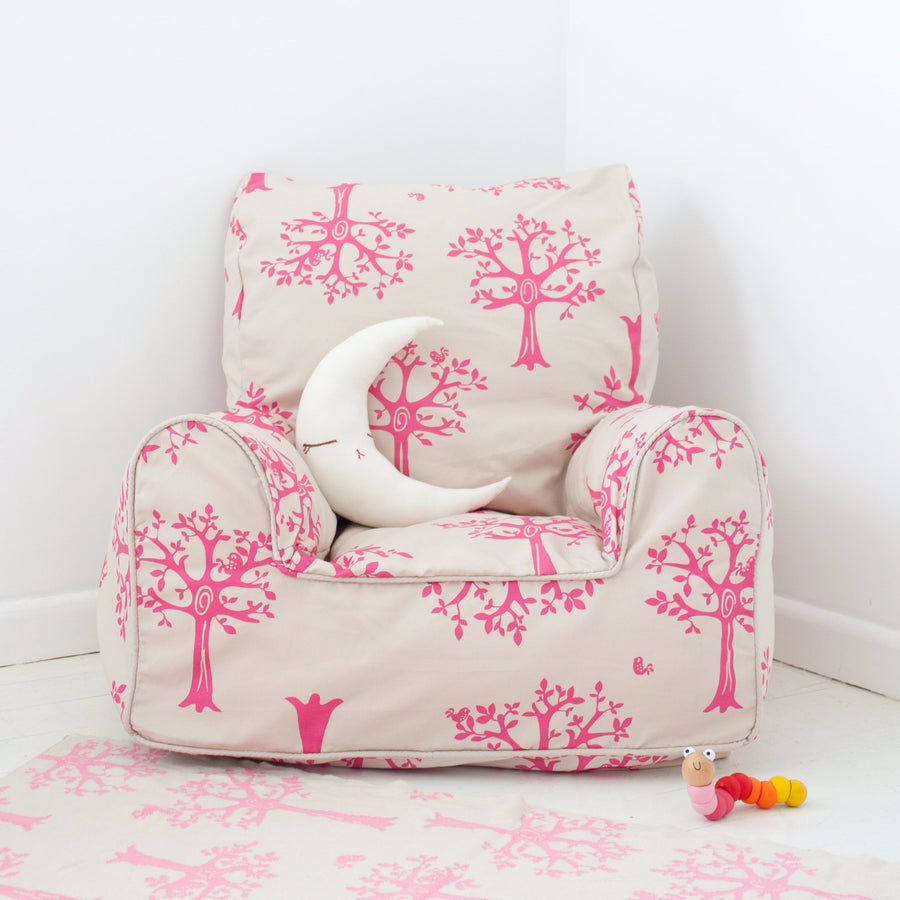 Orchard Pink Bean Chair Cover