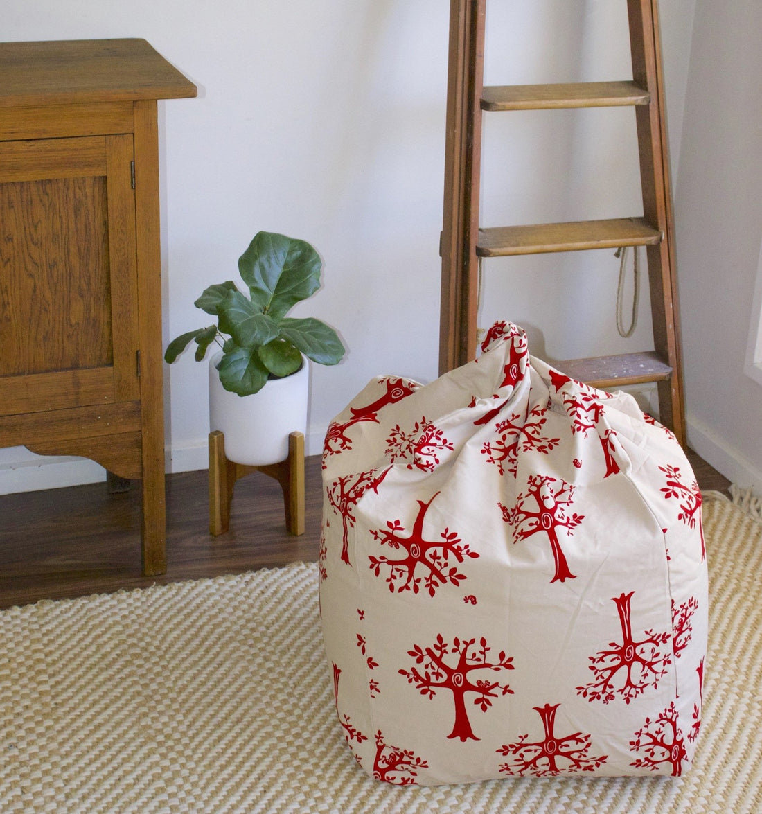 Orchard Red Bean Bag Cover