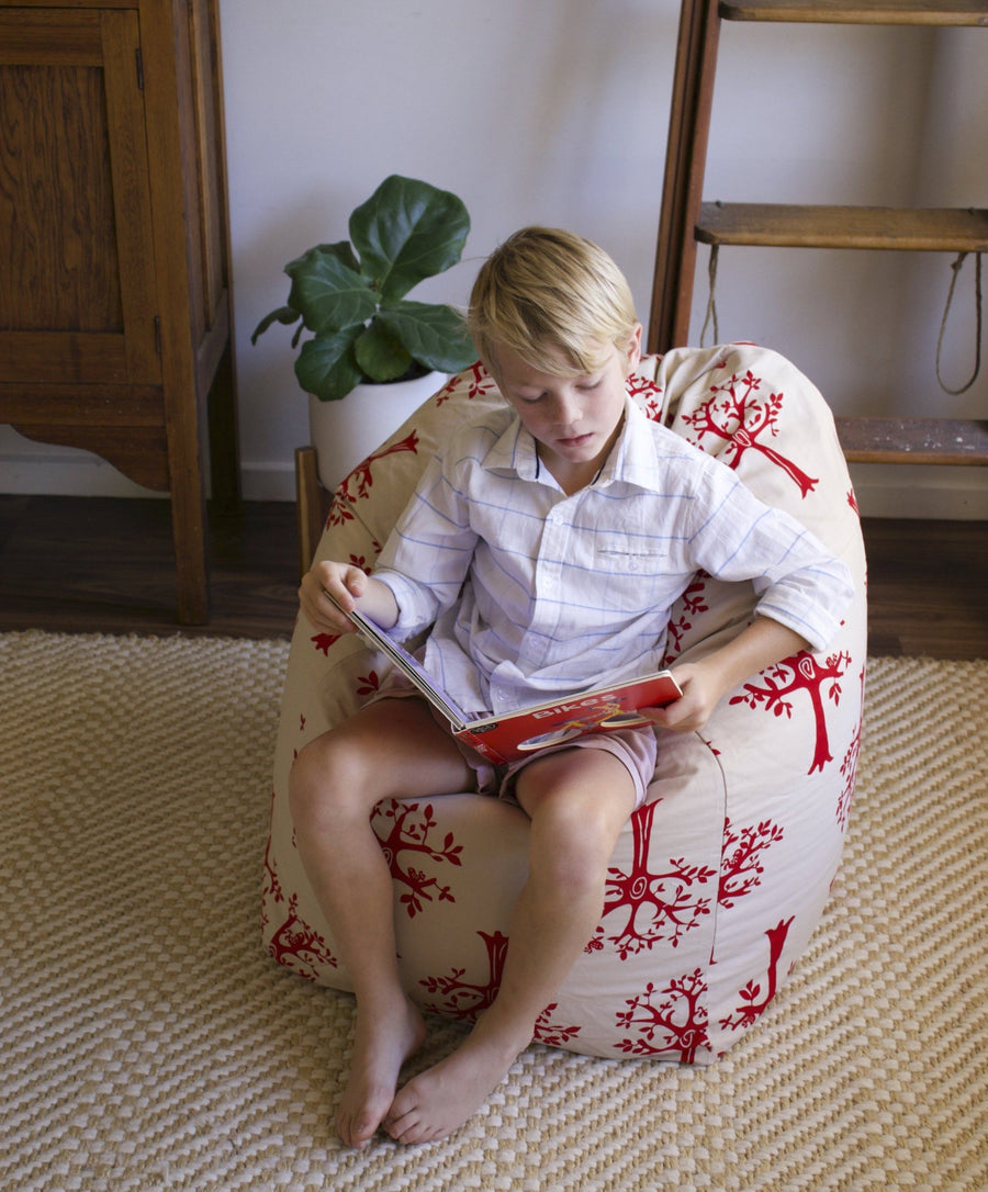 Orchard Red Bean Bag Cover
