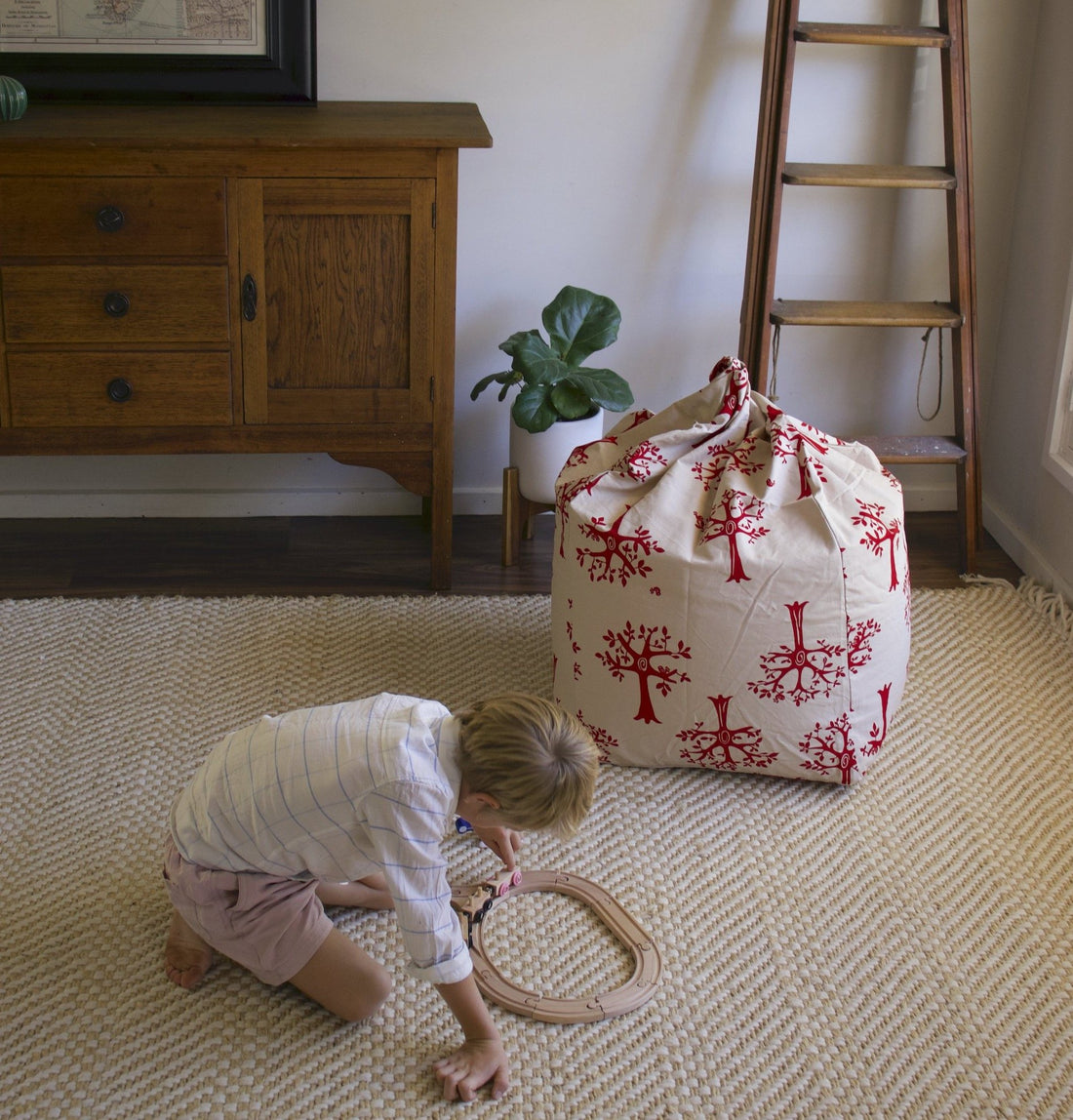 Orchard Red Bean Bag Cover