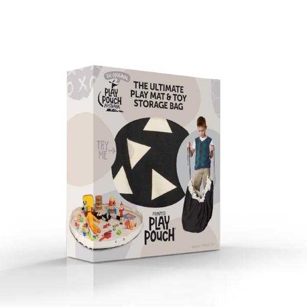 Triangles Printed Play Pouch - PRE ORDER