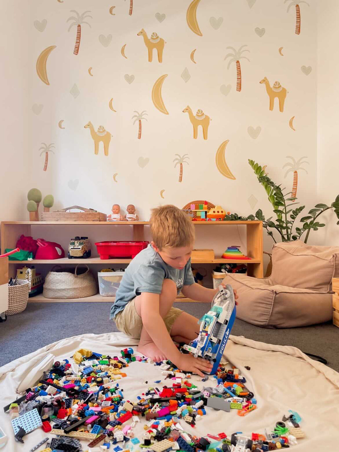 Triangles Printed Play Pouch - PRE ORDER