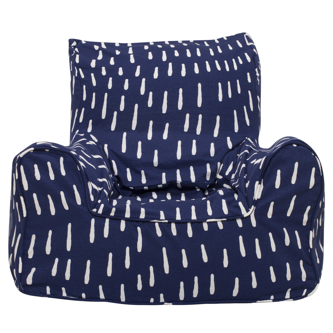 Raindrops Bean Chair Cover - Indigo Blue
