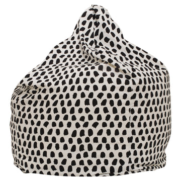 Splotches Bean Bag Cover - Black & White