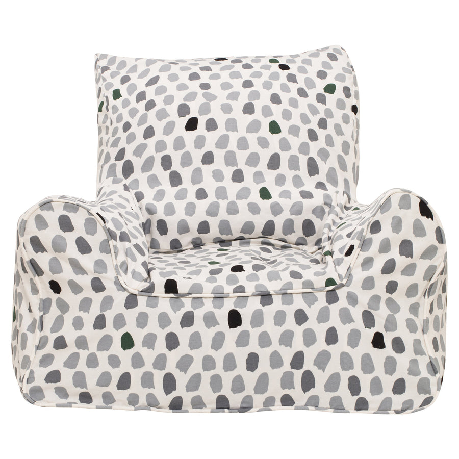 Splotches Bean Chair Cover - Green & Grey