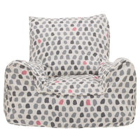 Splotches Bean Chair Cover - Pink & Grey